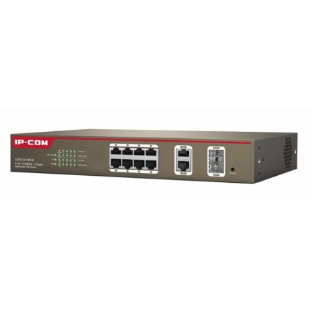 S3300-10-PWR-M 8-Port 100M+2-Port Gigabit TP/SFP Combo Web Smart PoE Switch